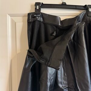 New Look Black Faux Leather Skirt